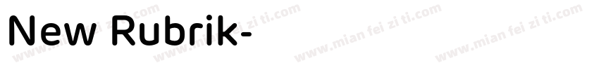 New Rubrik字体转换